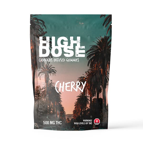 High Dose – Cherry Gummies (500MG THC)