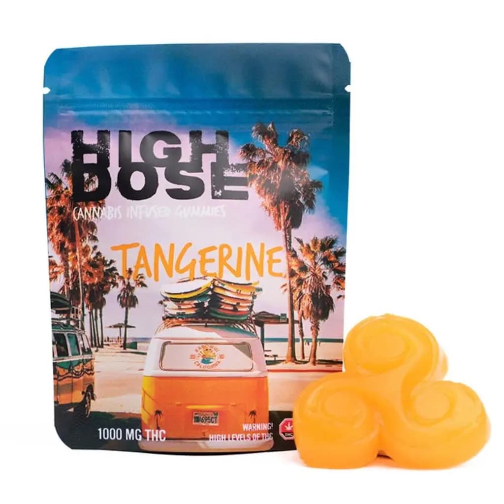 High Dose – Tangerine Gummies (1000MG THC)