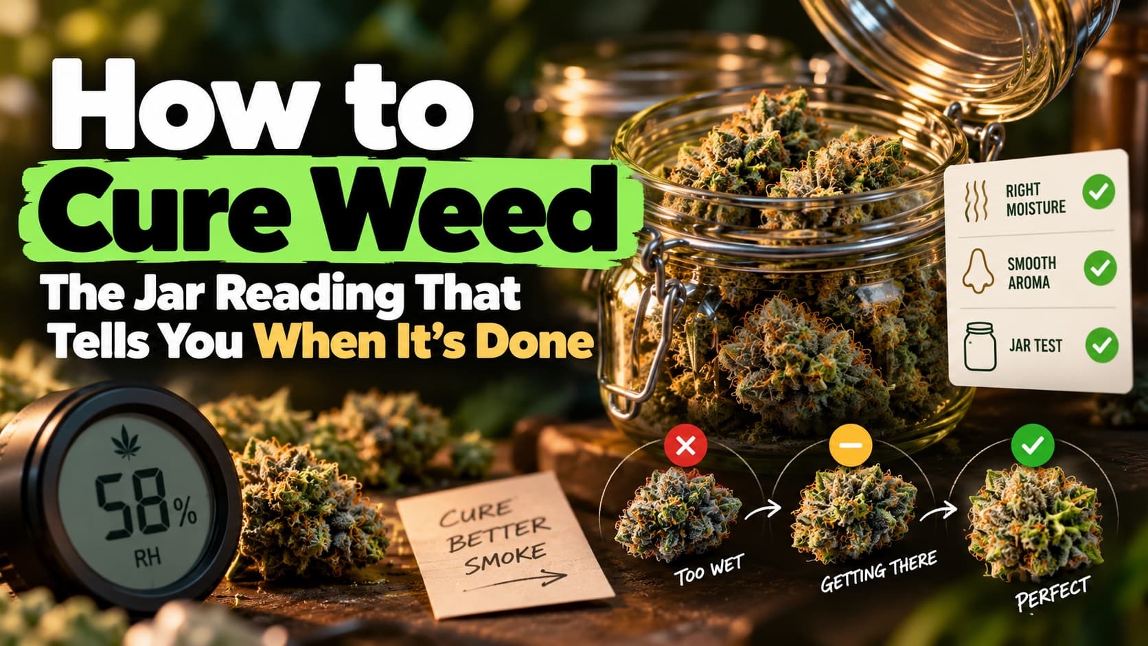 How to Cure Weed: The Jar Reading That Tells You When It's Done