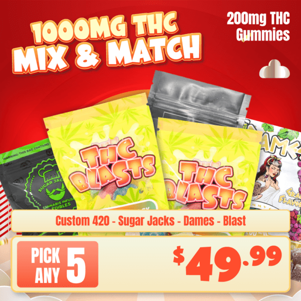 1000mg THC Gummies Mix & Match