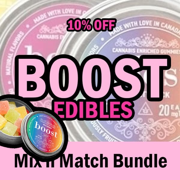Boost Edibles Variety Pack – 300mg THC Gummies
