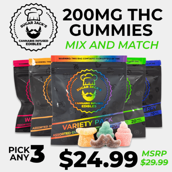 Sugar Jack’s THC Gummies Mix & Match