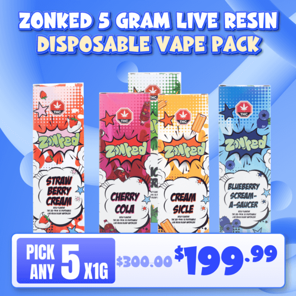 Zonked Live Resin Disposable Vape Bundle Pack