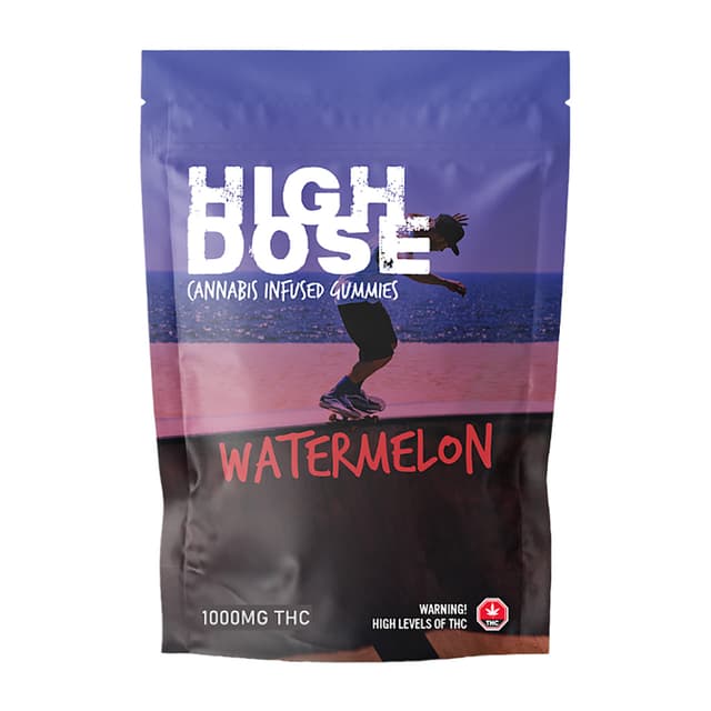 High Dose – Watermelon Gummies (1000MG THC) - Cannabis Product