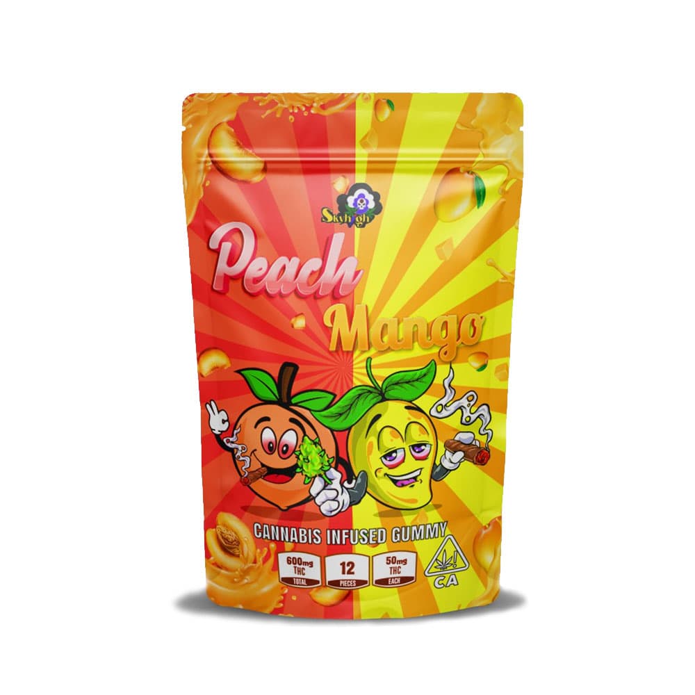 Sky High Edibles – Peach Mango Gummy THC (600MG THC)