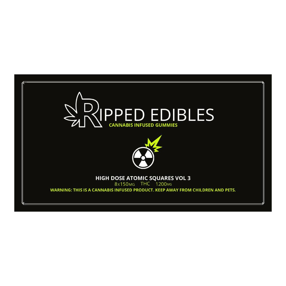 Ripped Edibles Atomic Squares Vol 3 (1200MG THC)