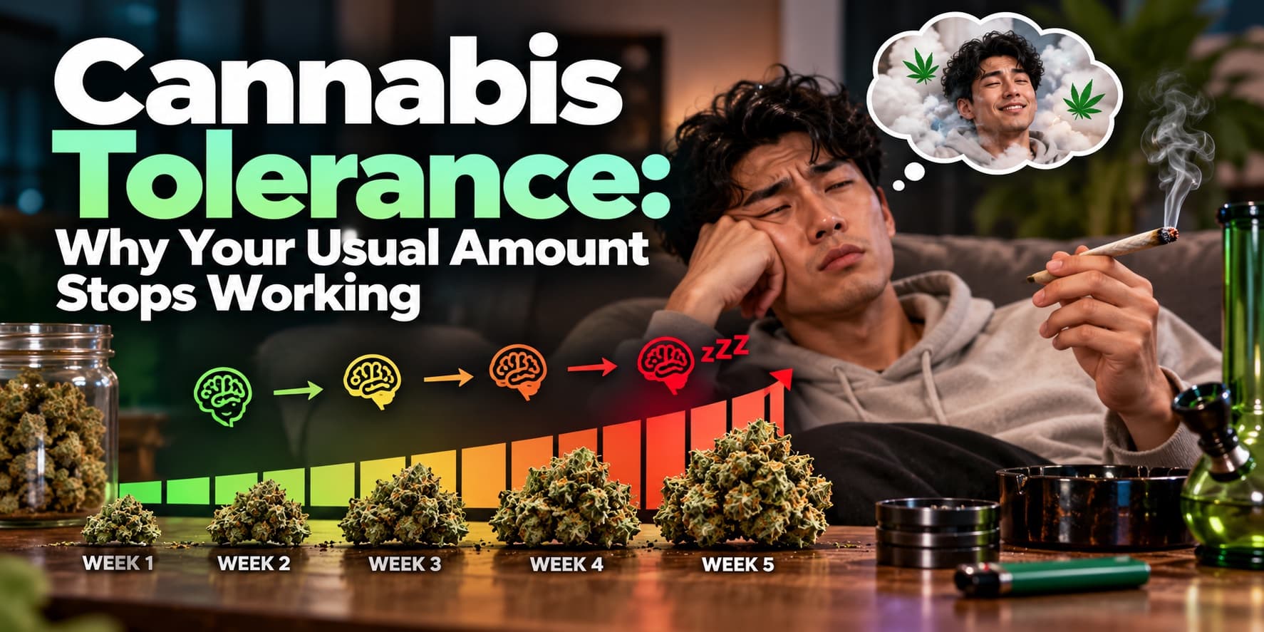 Cannabis Tolerance: Why Your Usual Amount Stops Working