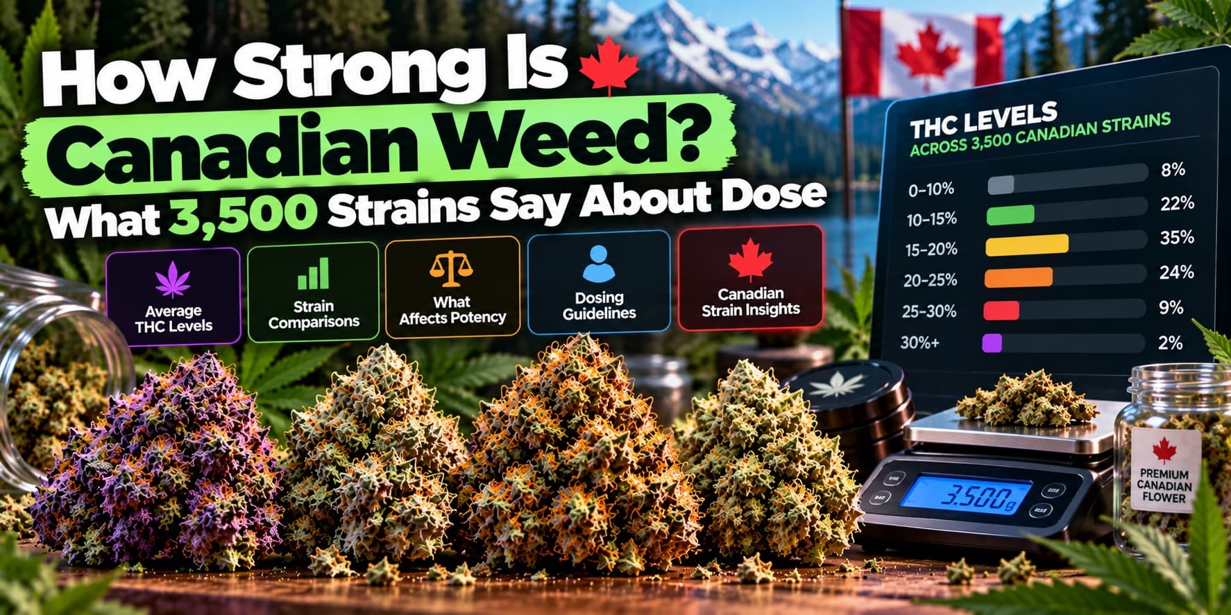 How Strong Is Canadian Weed? What 3,500 Strains Say About Dose