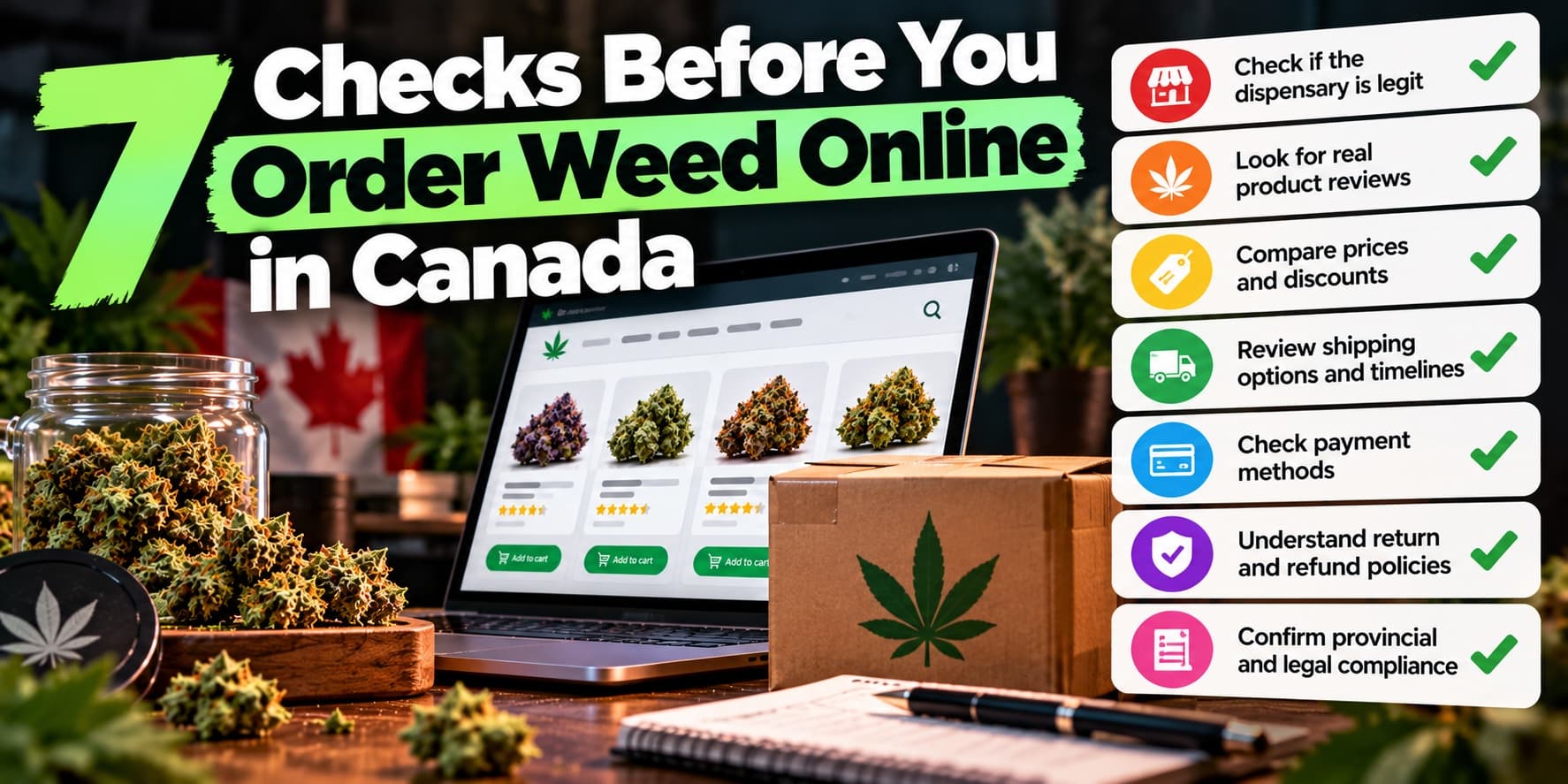 Seven Checks Before You Order Weed Online in Canada