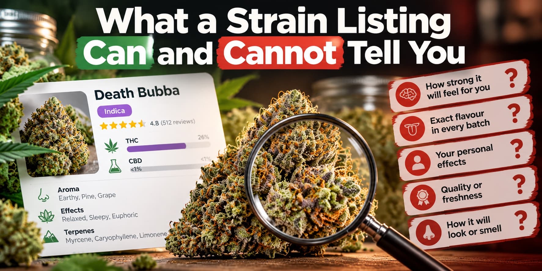 What a Strain Listing Can and Cannot Tell You