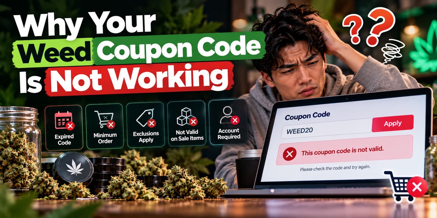 Why Your Weed Coupon Code Is Not Working