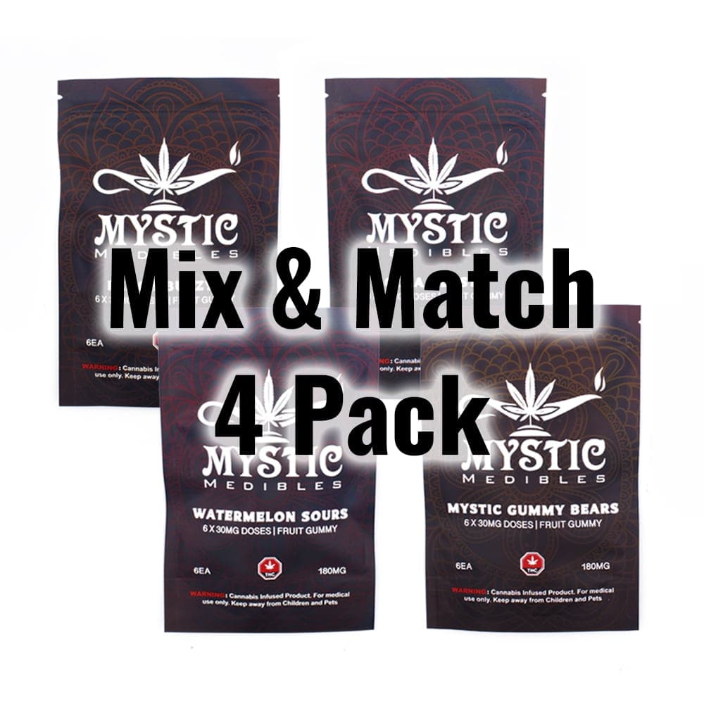 Mystic Medibles – 4 Pack Gummies Mix & Match