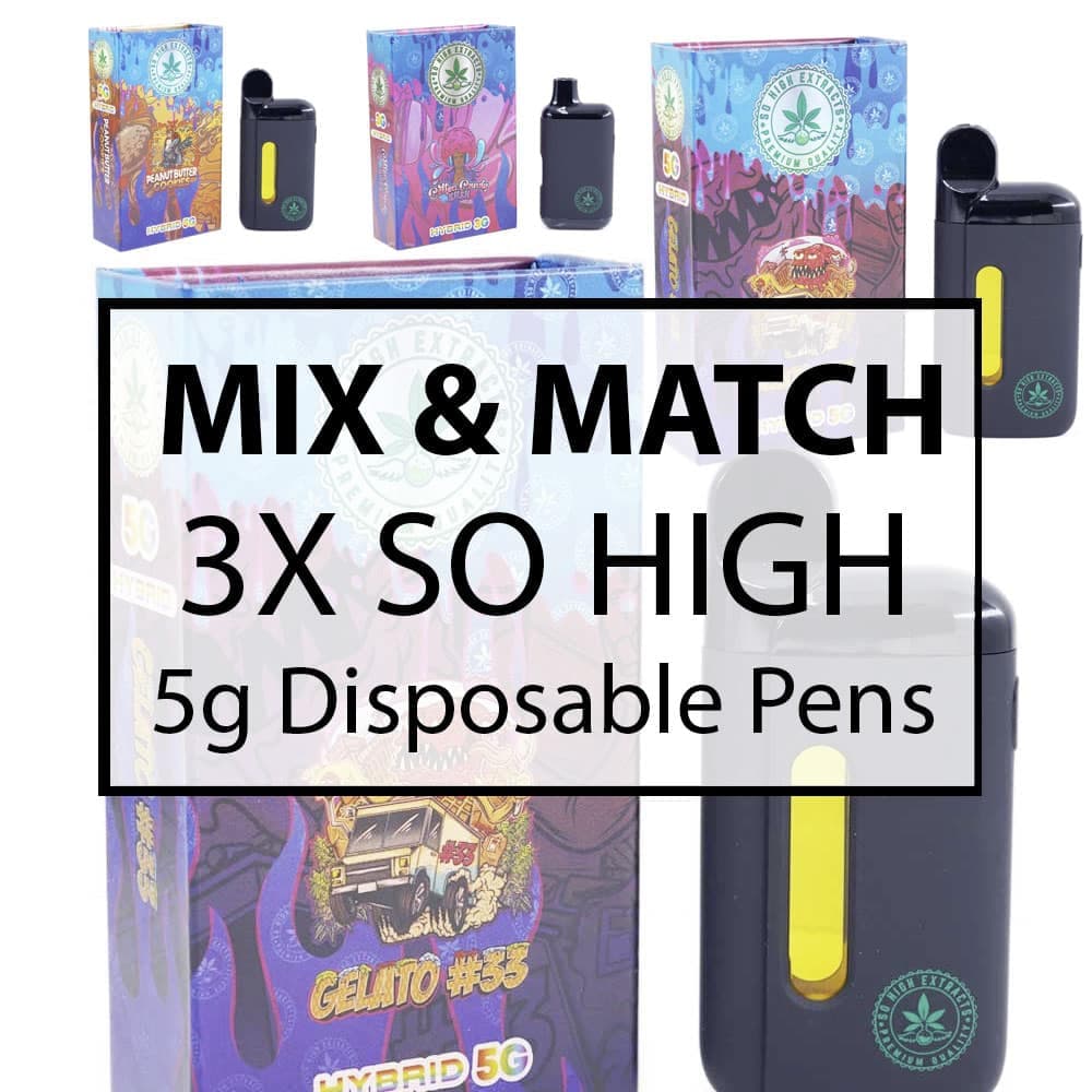Mix and Match : 3 – So High Extracts – 5G Disposable Vape Pen
