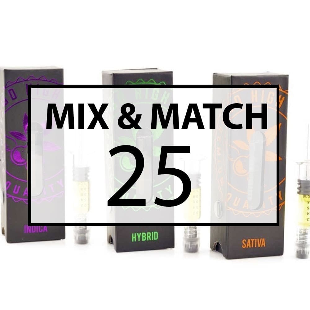 So High THC Distillate Mix and Match – 25