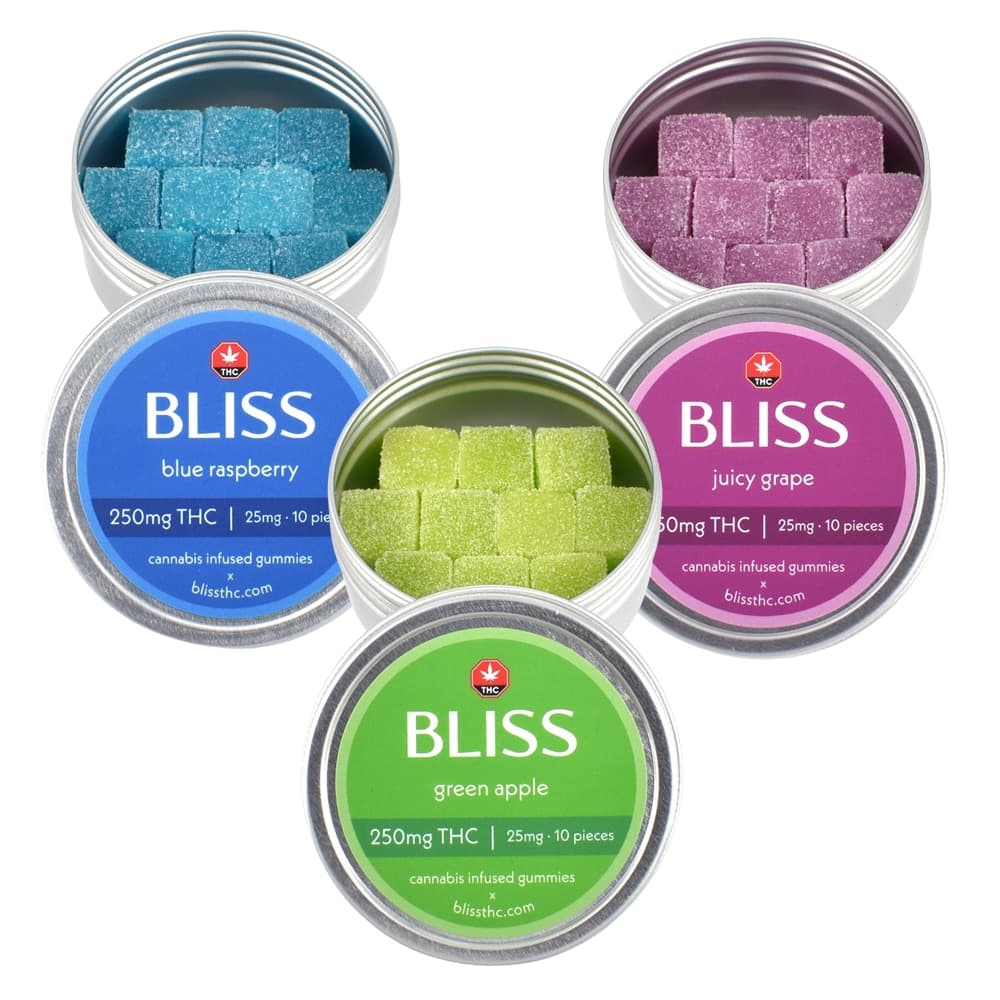 Bliss – Cannabis Infused Gummies – Peach 250mg