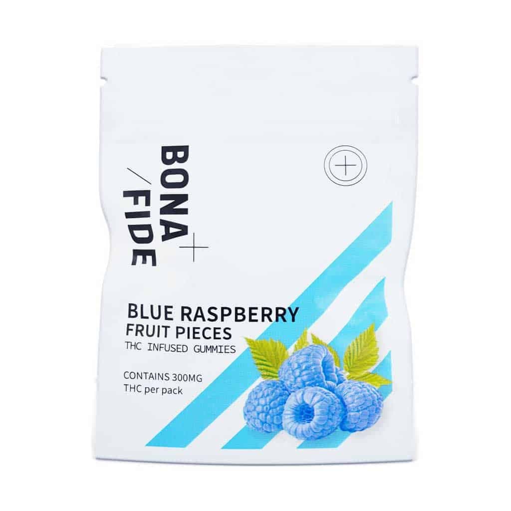 Bonafide – Blue Raspberry Fruit Cubes 300MG THC (INDICA)