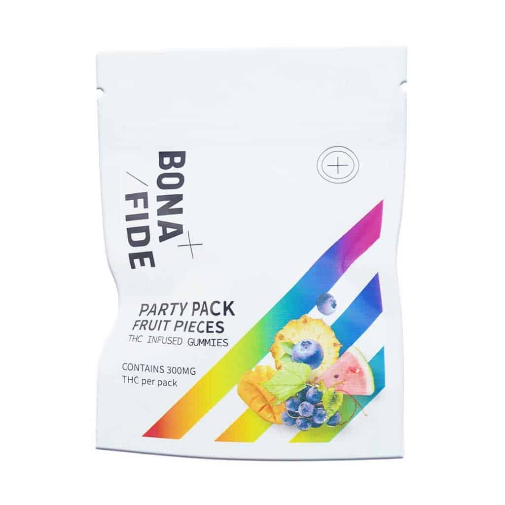 Bonafide – Party Pack Fruit Cubes 300MG THC (HYBRID)