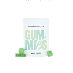Euphoria Cannabis – Green Apple Gummies 100MG THC