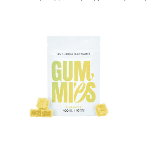 Euphoria Cannabis – Pineapple Gummies 100MG THC