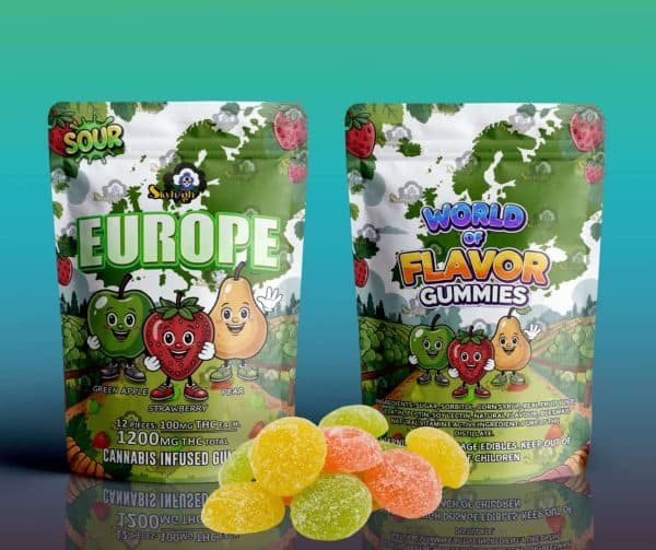 Sky High Edibles – World of Flavor Gummies – Europe (1200mg THC)