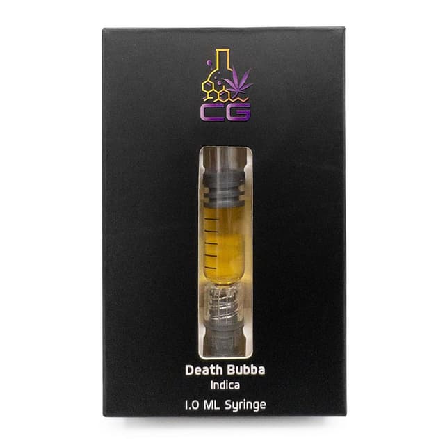 CG Extracts – THC Distillate Syringes 1ml – Death Bubba (Indica)