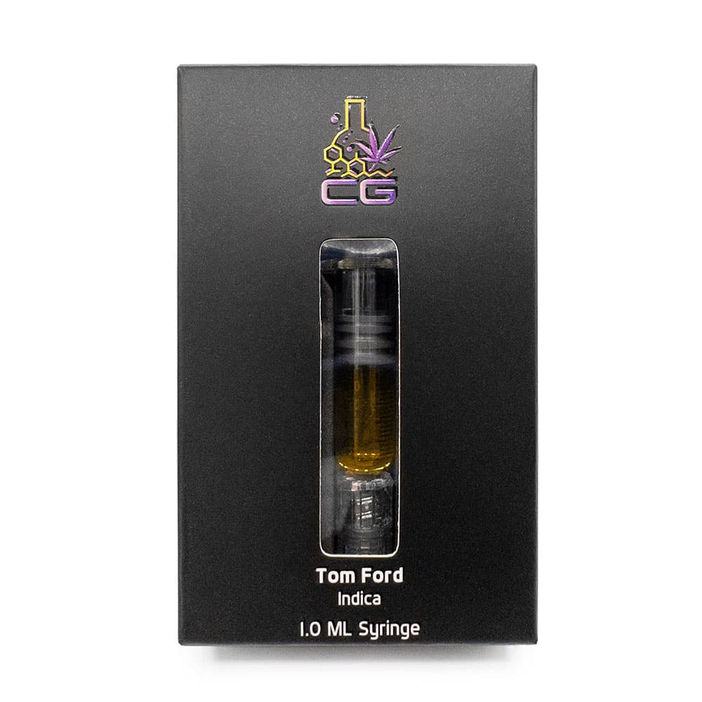 CG Extracts – THC Distillate Syringes 1ml – Tom Ford Pink Kush (Indica)