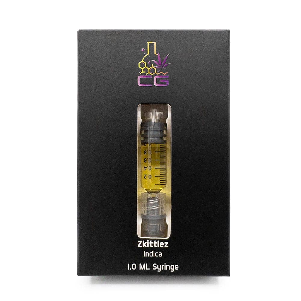 CG Extracts – THC Distillate Syringes 1ml – Zkittlez (Indica)