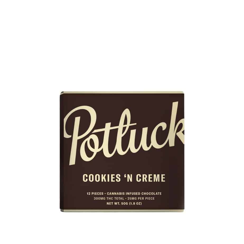 Potluck – Cookies 'N Creme Chocolate (300MG THC)