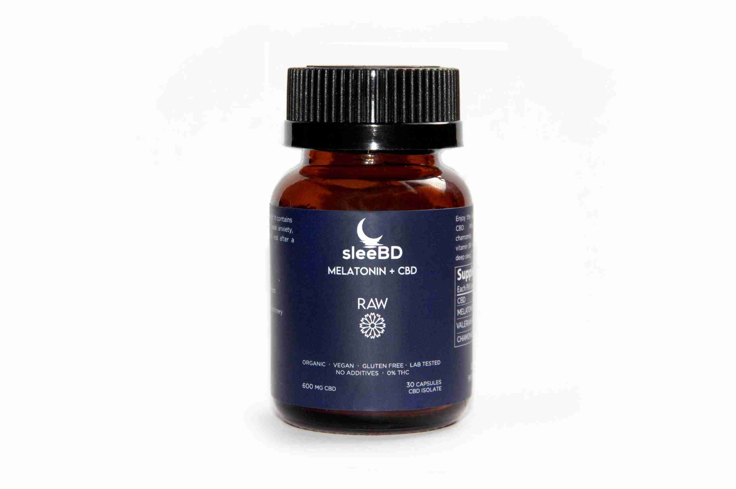 SleeBD – Raw Capsules (600mg CBD)
