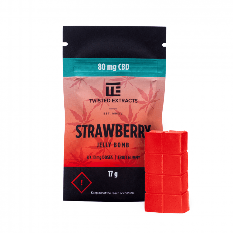 Twisted Extracts Strawberry CBD Jelly Bomb (80MG CBD)