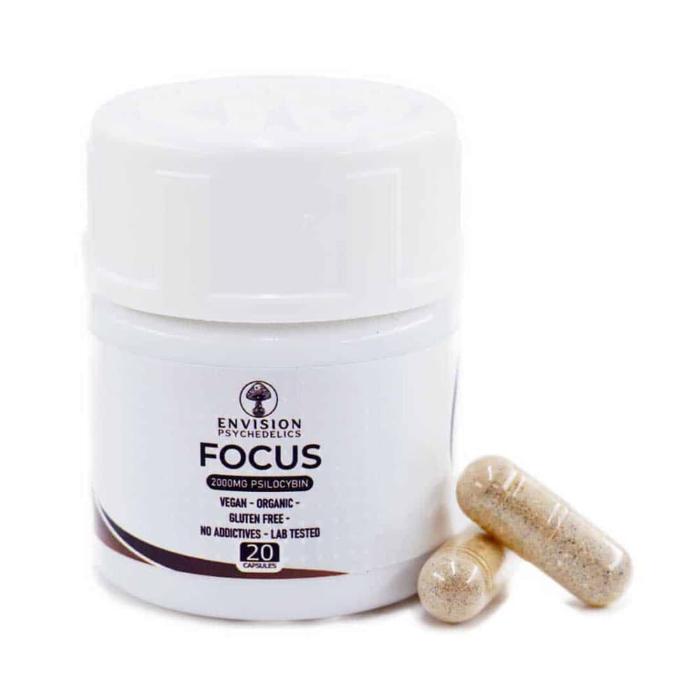 ENVISION™️ FOCUS – Microdose Capsules 2000mg Psilocybin