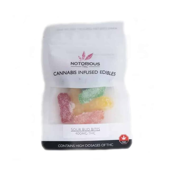Notorious – THC Sour Bud Bites – 50MG (400MG) - Cannabis Product