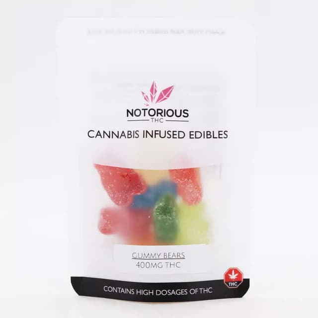 Notorious – THC Sour Gummy Bears – 50MG (400MG) - Cannabis Product