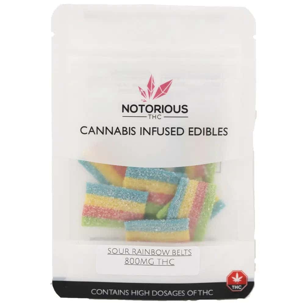 Notorious – THC Sour Rainbow Belts – 100MG (800MG)