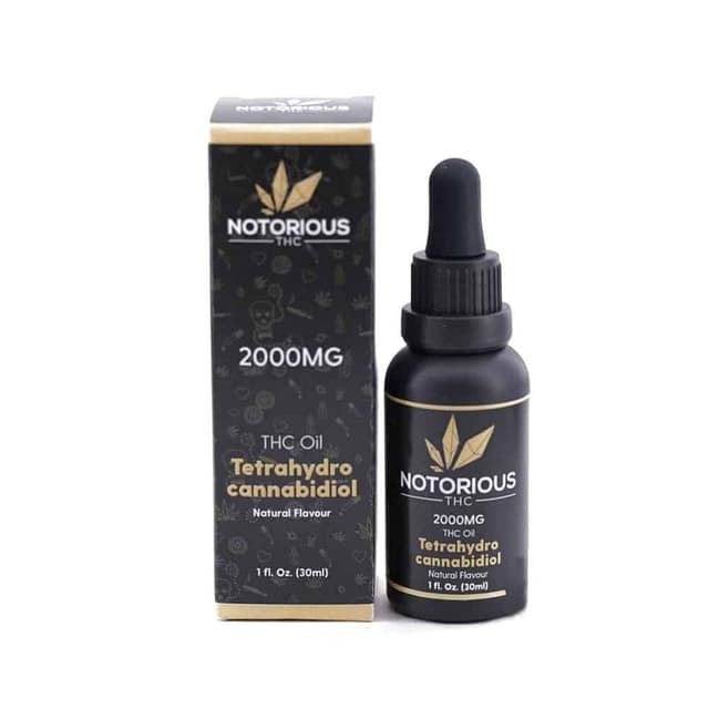 Notorious – THC Tincture – 30ml (500MG/1000MG/2000MG) - Cannabis Product