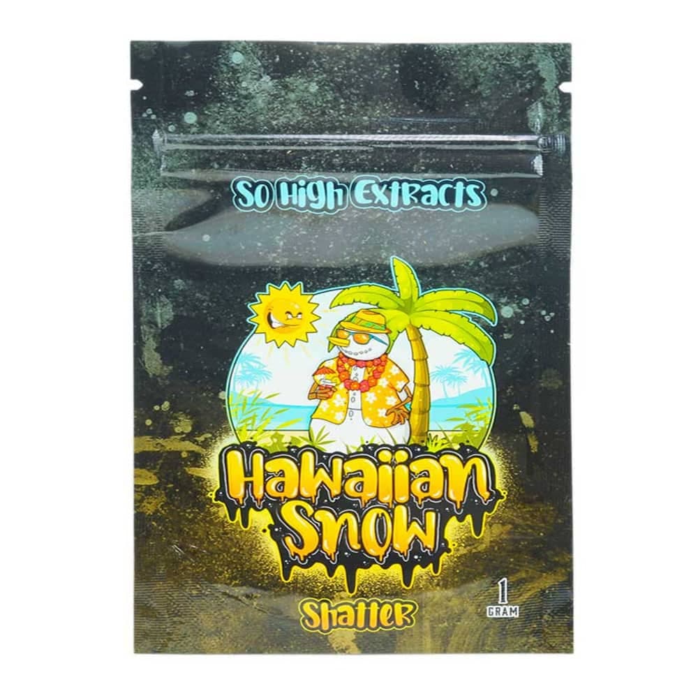 So High Extracts Premium Shatter – Hawaiian Snow