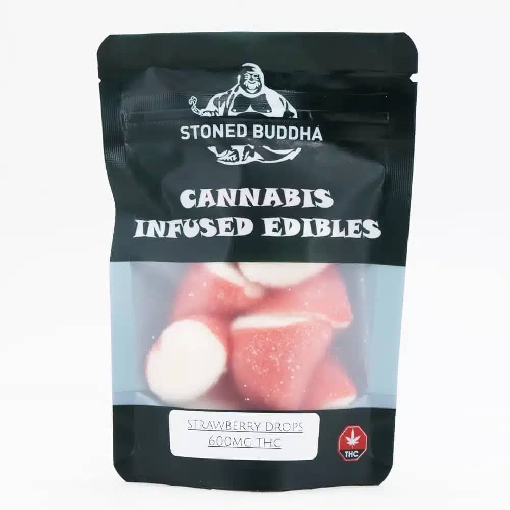 Stoned Buddha – THC Strawberry Drops – 75MG (600MG)
