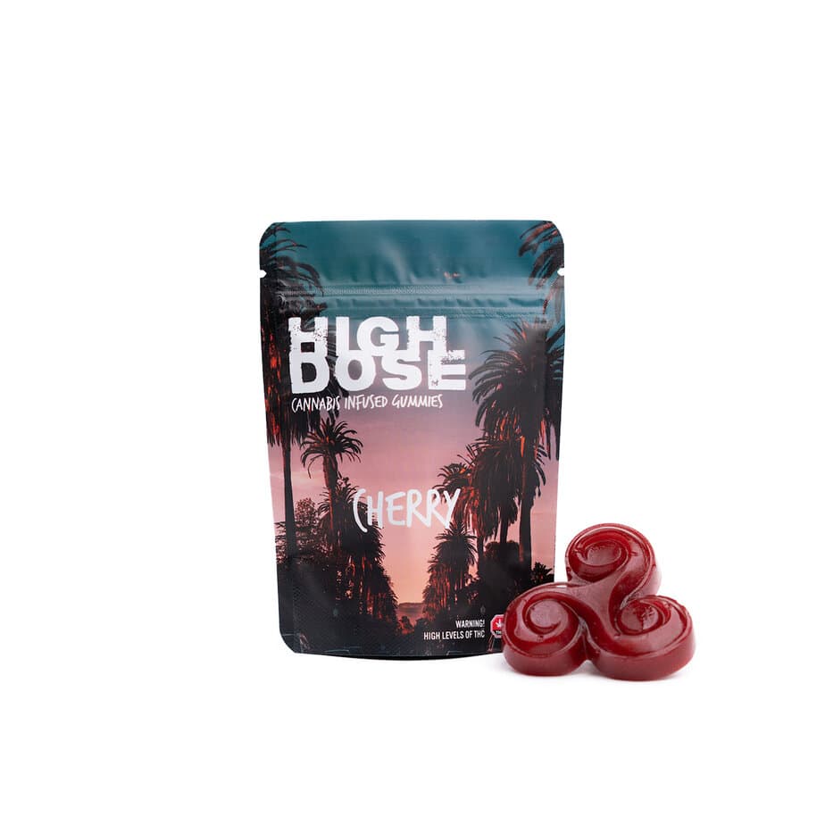 High Dose – Cherry Gummies (500MG THC)