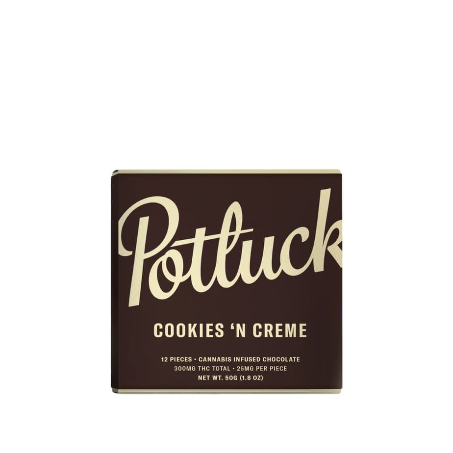 Potluck – Cookies 'N Creme Chocolate (300MG THC)