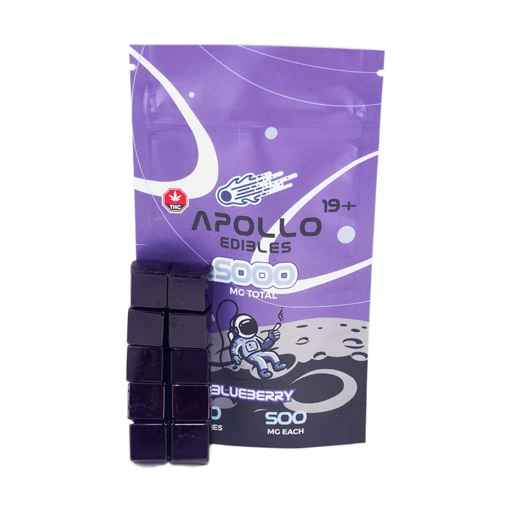 Apollo Edibles – Blueberry Cubes 5000mg THC