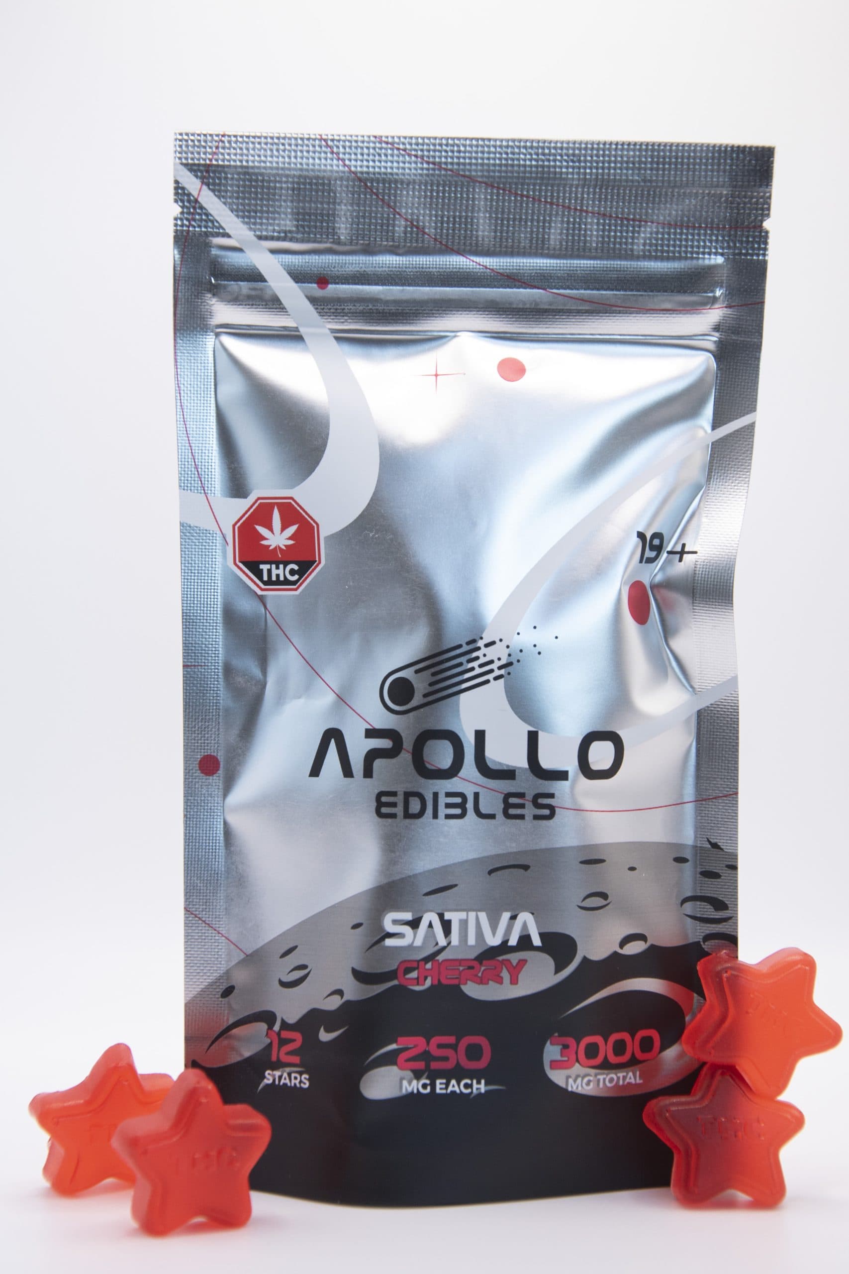 Apollo Edibles – Cherry Shooting Stars 3000MG THC (SATIVA)