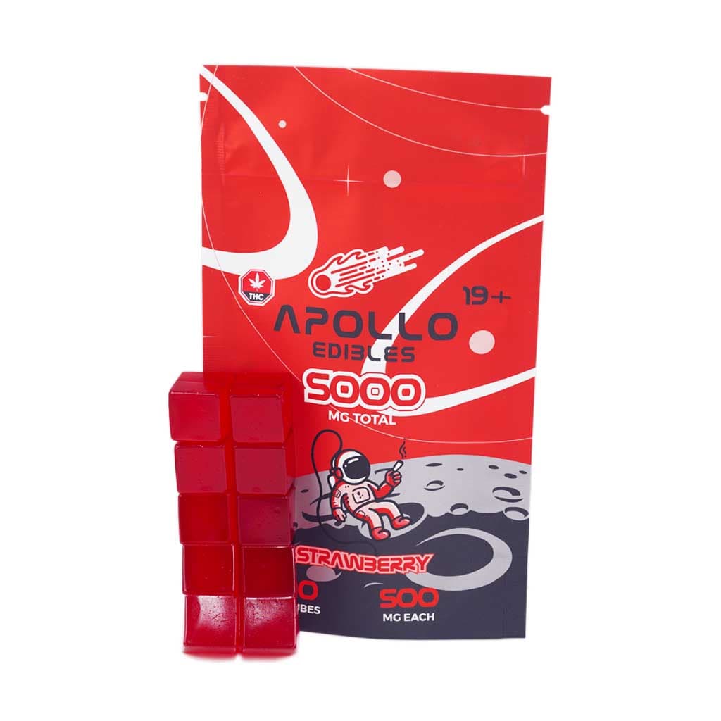 Apollo Edibles – Strawberry Cubes 5000mg THC