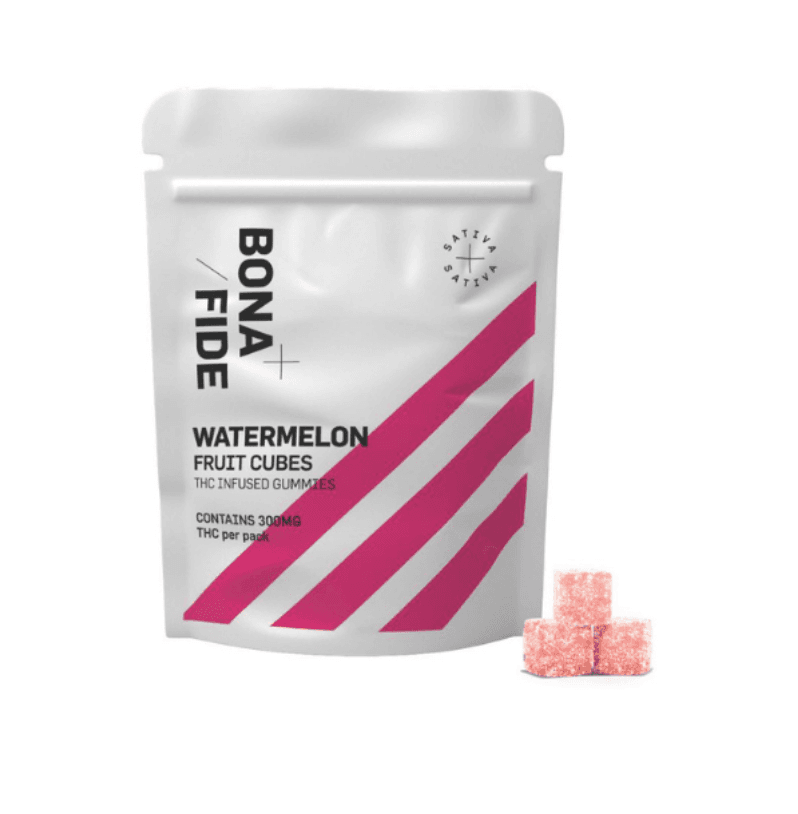 Bonafide – Watermelon Fruit Cubes 300MG THC (SATIVA)