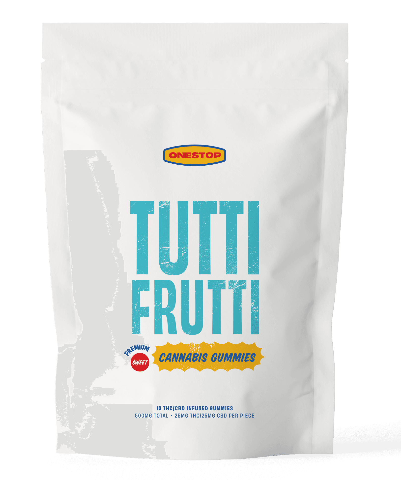 One Stop – Tutti Frutti 1:1 Gummies 500mg