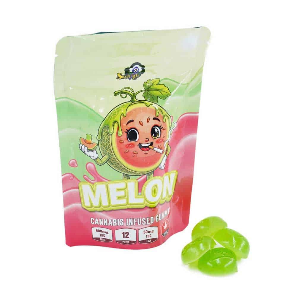 Sky High Edibles – Melon Gummy 600mg THC