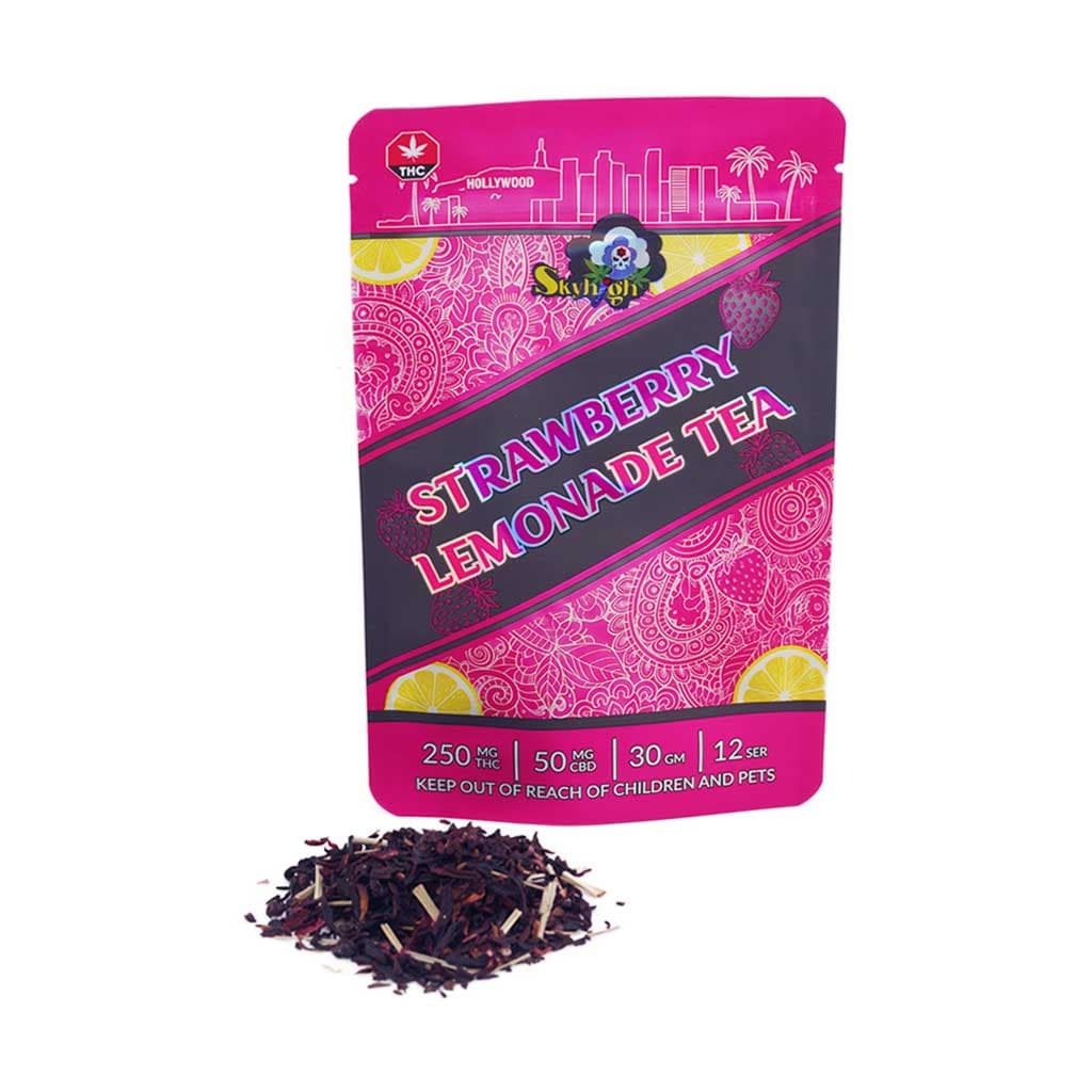 Sky High Tea – Strawberry Lemonade Tea – 250mg THC + 50mg CBD
