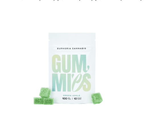 Euphoria Cannabis – Green Apple Gummies 100MG THC