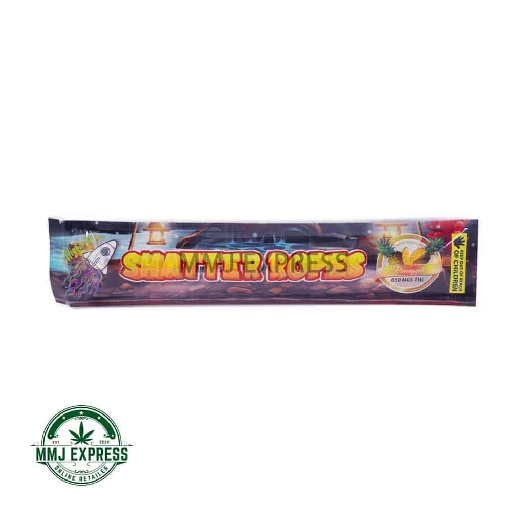 Higher Fire Extracts – Shatter Ropes – Pineapple 650MG THC