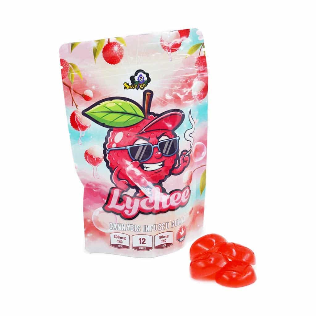 Sky High Edibles – Lychee Gummy 600MG THC