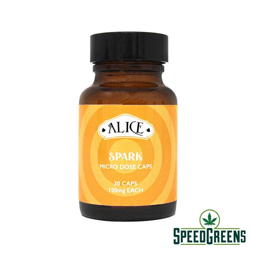 Alice Micro Dose Capsules – Spark (4500MG Golden Teacher)